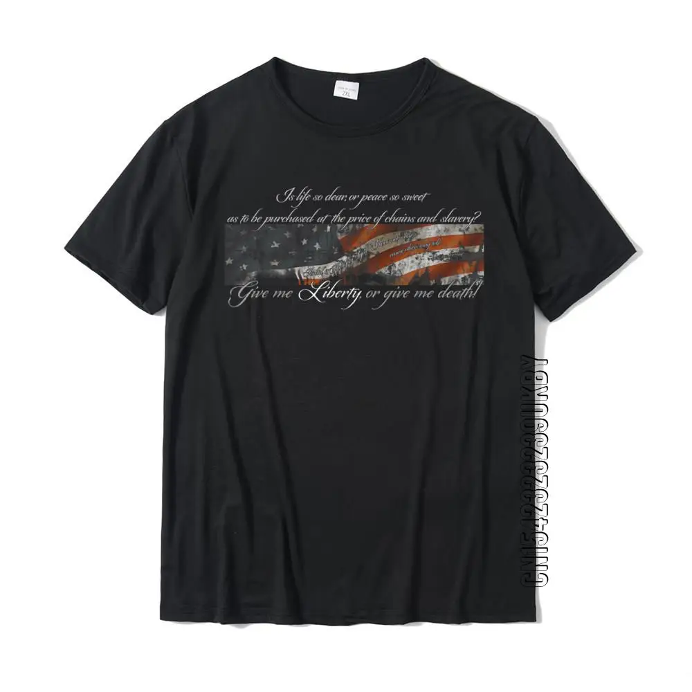 

Give Me Liberty Or Give Me Death Patrick Henry Full Quote T-Shirt Custom T Shirts New Design Tees Cotton Men Printed