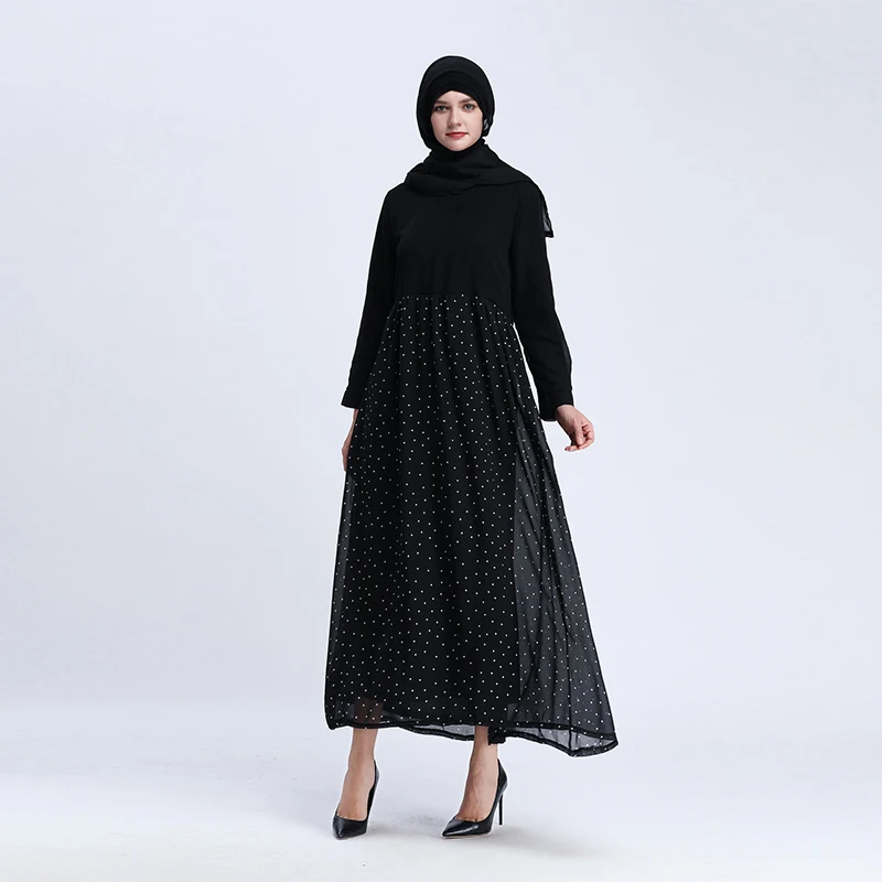 Новый французский Gilbab мусульманских женское платье арабское платье Рамадан Пакистанская одежда Исламский абайя вечернее платье никаб дл...