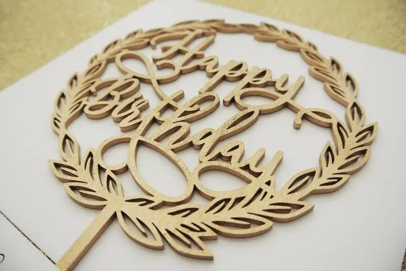 Счастливое украшение для именинного торта украшения на день рождения торт