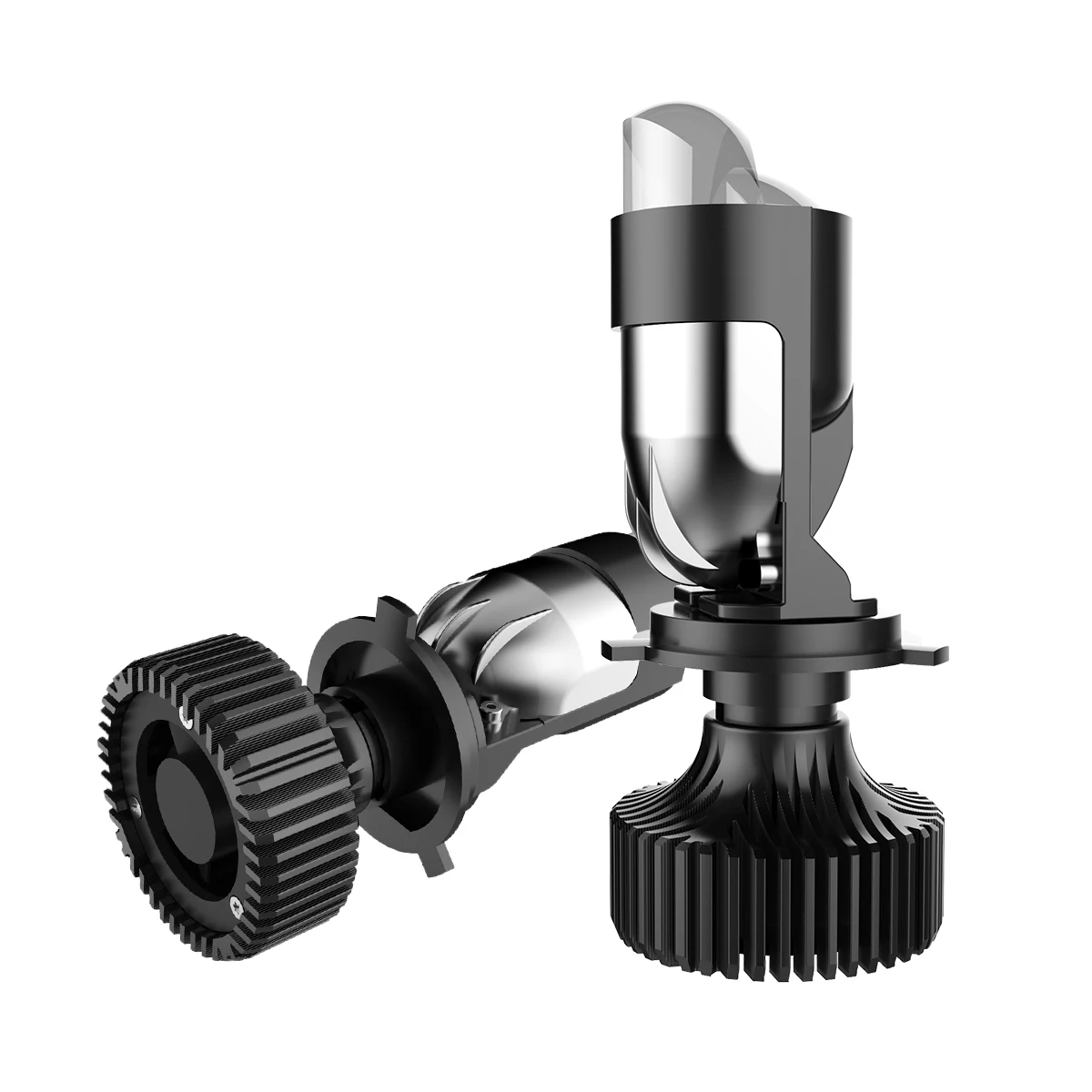 Светодиодная мотоциклетная лампа H4 прожектор 12 В белая светодиодная 9003 лм яркая