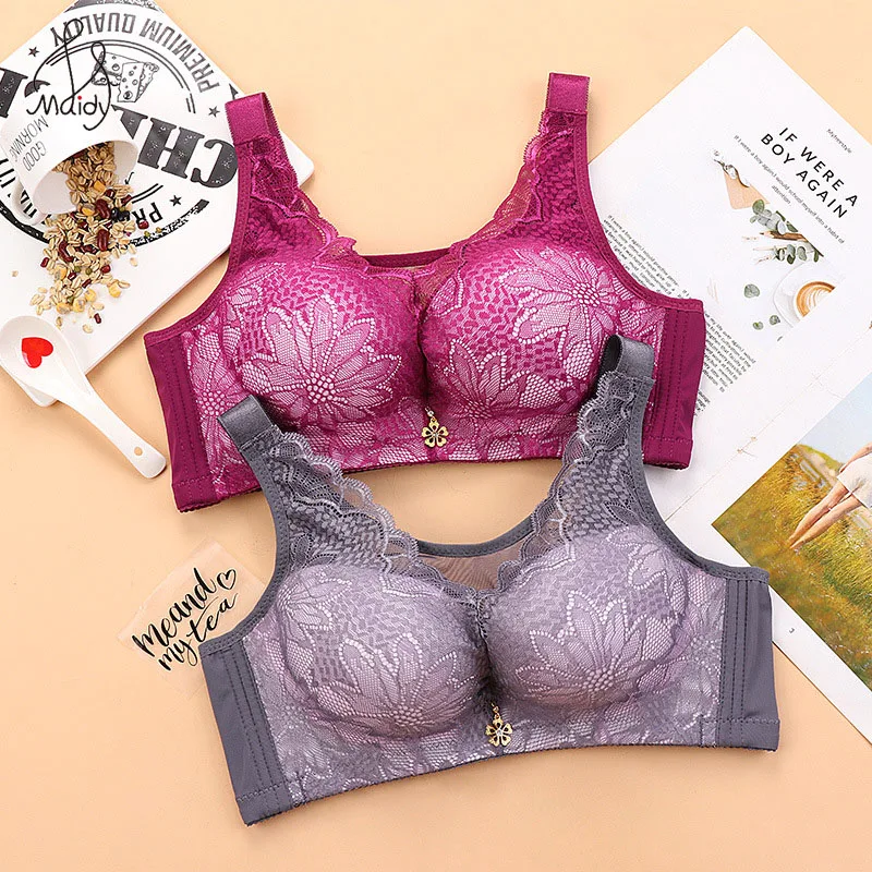 Женский кружевной бюстгальтер пуш ап Maidy большого размера с тонкой чашкой 2019 без