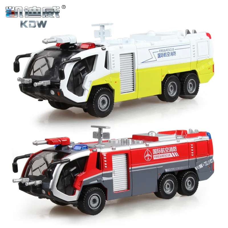 Детская модель пожарной машины 1:50 аэропорт пожарная машина строительство Ретро