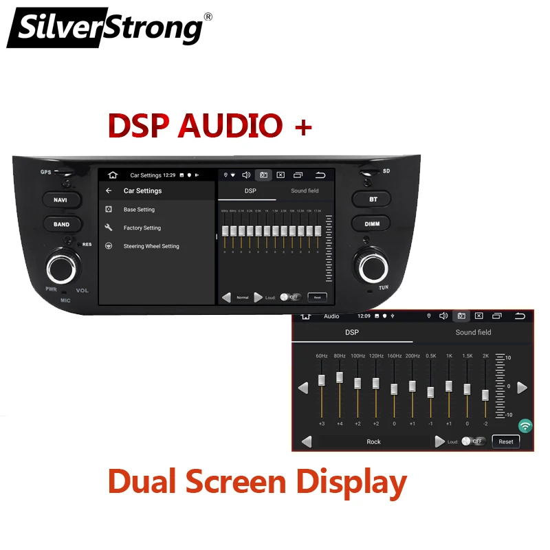 SilverStrong DSP Android радио для Grande Punto Linea Авторадио автомобильный мультимедийный плеер