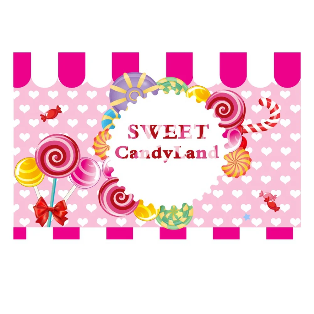 Yeele цвета полосой леденец Candyland ребенок день рождения фотографии фоны индивидуальные фотографические фоны для фотостудии - Цвет: NTG00084