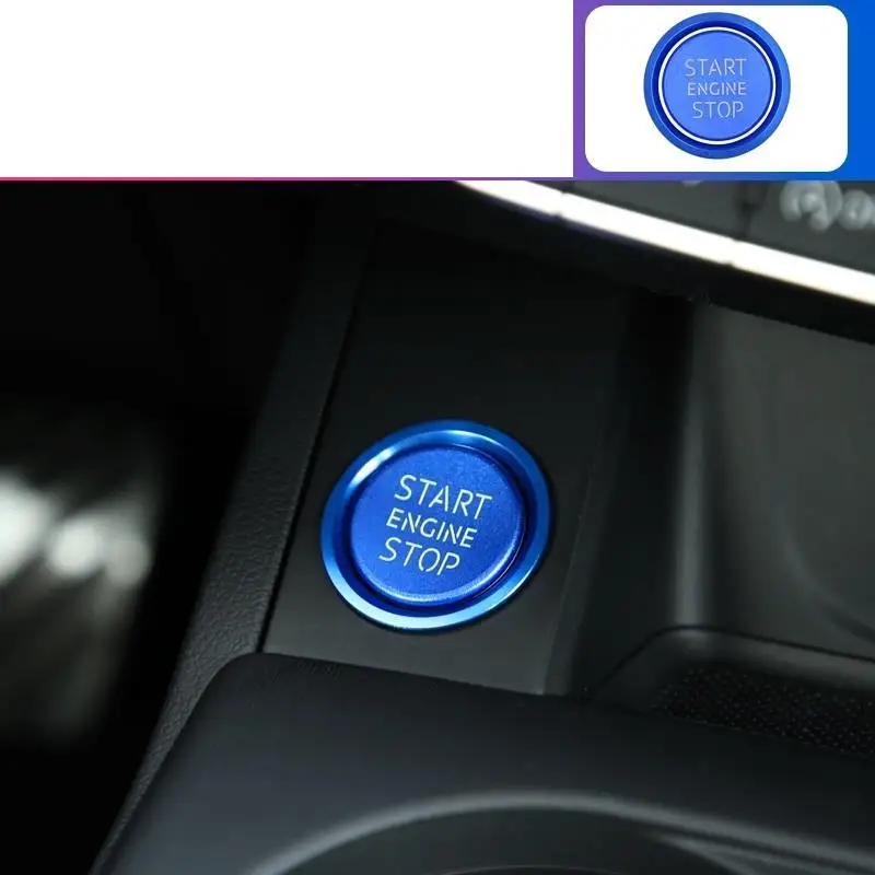 Декоративные модифицированные автомобильные кнопки зажигания хрома внутренняя