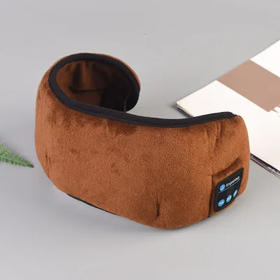 Brown Ordinary Новинка года от производителя, Беспроводная Bluetooth v5.0 гарнитура для звонков, музыки, сна, артефакт, дышащая маска для сна, наушники - Цвет: Brown Ordinary