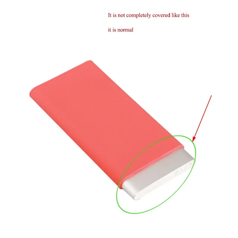 Портативный Силиконовый чехол для внешнего аккумулятора 10000 мАч Xiaomi Power