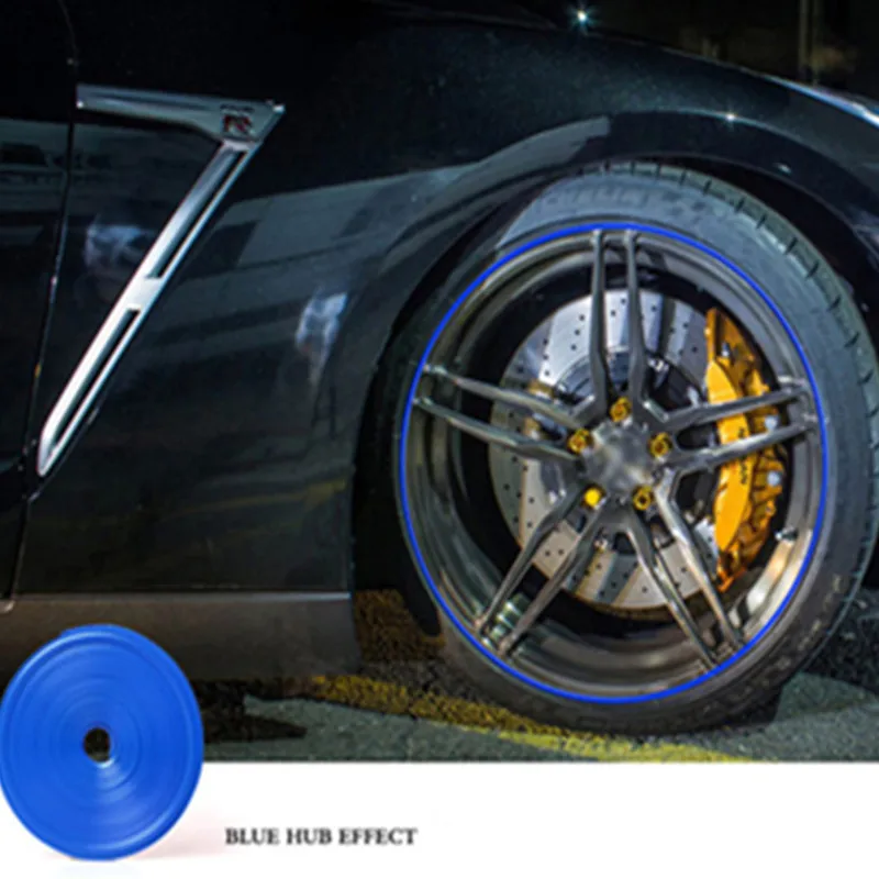 

8M Car Color Wheel Rims Protectors Decor Strip Tire Guard Line Trim For Mercedes Benz W210 W211 W204 W205 W212 CLA C E R S Class