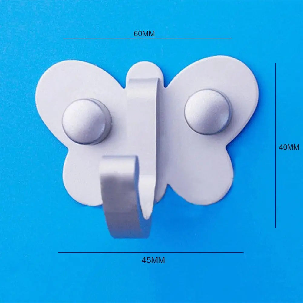 1 шт. алюминиевый крюк для ванной комнаты настенные крючки в форме бабочки кухни