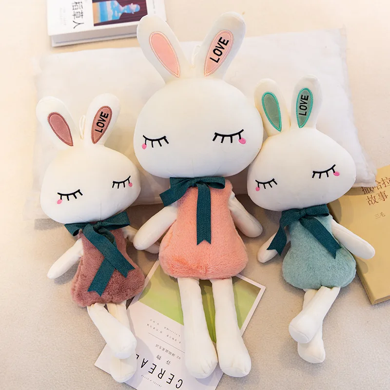 

Милый двухсторонний длинный плюшевый кролик Pulpo, игрушка-кролик, кукла, игрушки, Спящая кукла, подарок для девочек