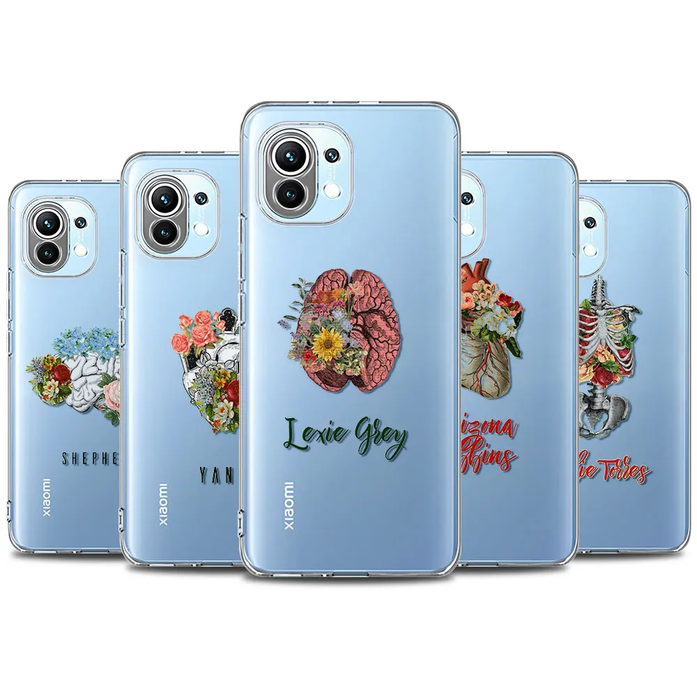 

Phone Case For Xiaomi Mi Poco X3 NFC M3 F3 D2 Pro 5G X2 F1 Clear Soft TPU for Mi X3 NFC Back Cover Casing Anatomy Acessorios Bag