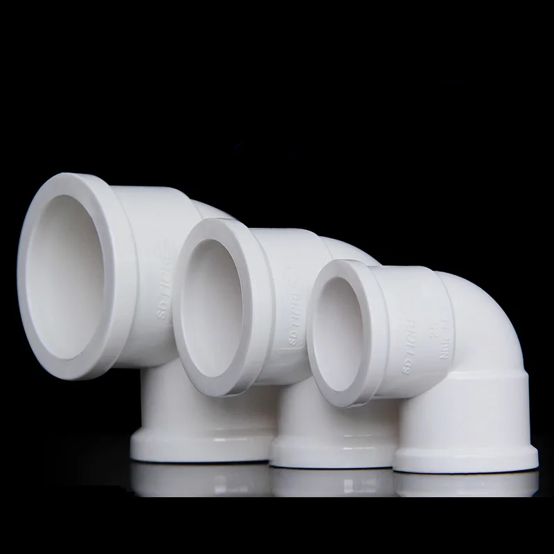 

1/3pcs PVC Elbow Connector Plumbing System Accessory 90 Degree Thicken UPVC Pipe Adapter Garden Irrigation Fittings I.D.20-63MM