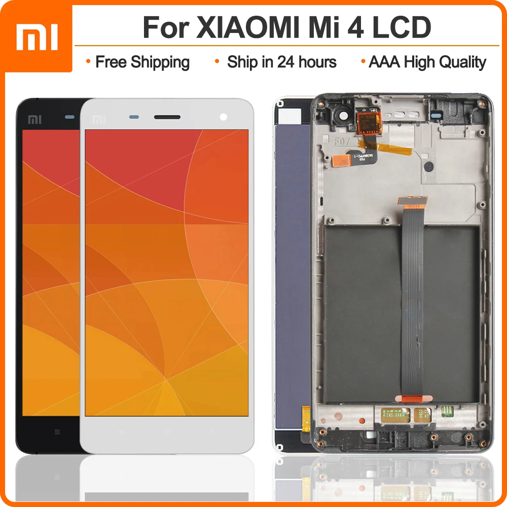 100% протестированный 5 0 &quotдисплей для XiaoMi Mi4 ЖК экран с сенсорным дигитайзером и