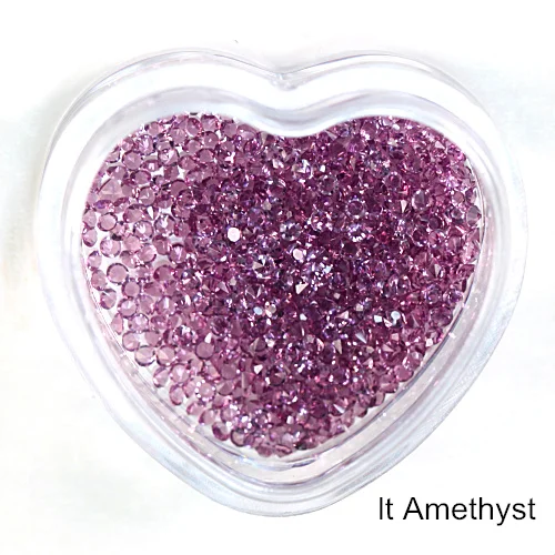 lt Amethyst 1,1 мм-1,6 мм стразы мини-Пикси стразы без горячей фиксации микро-циркониевые блестящие стразы мини-украшения для дизайна ногтей B3191 - Цвет: lt Amethyst