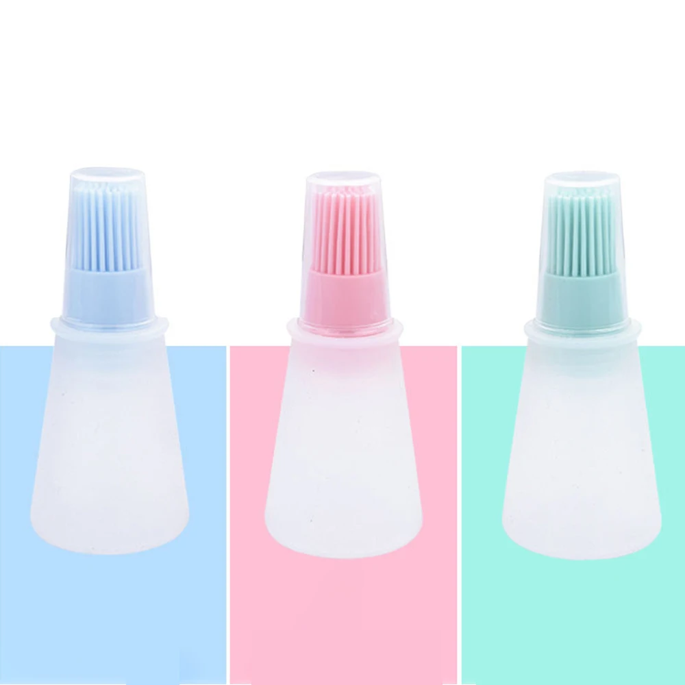 Высококачественная силиконовая бутылка для масла с крышкой высокотемпературная