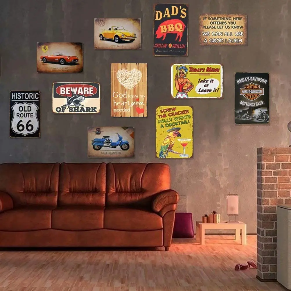 

Metal Tin Sign Murphy's Garage Decor Bar Pub Home Vintage Retro Wall Sign
