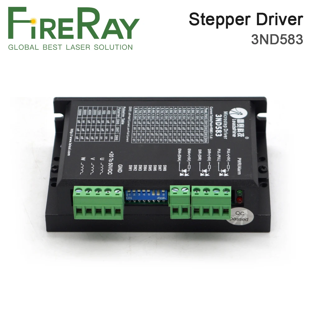 FireRay Leadshine 3ND583 3 фазы Драйвер шагового двигателя 20 50VDC 2 1 8.3A матч с 57 86 мотор