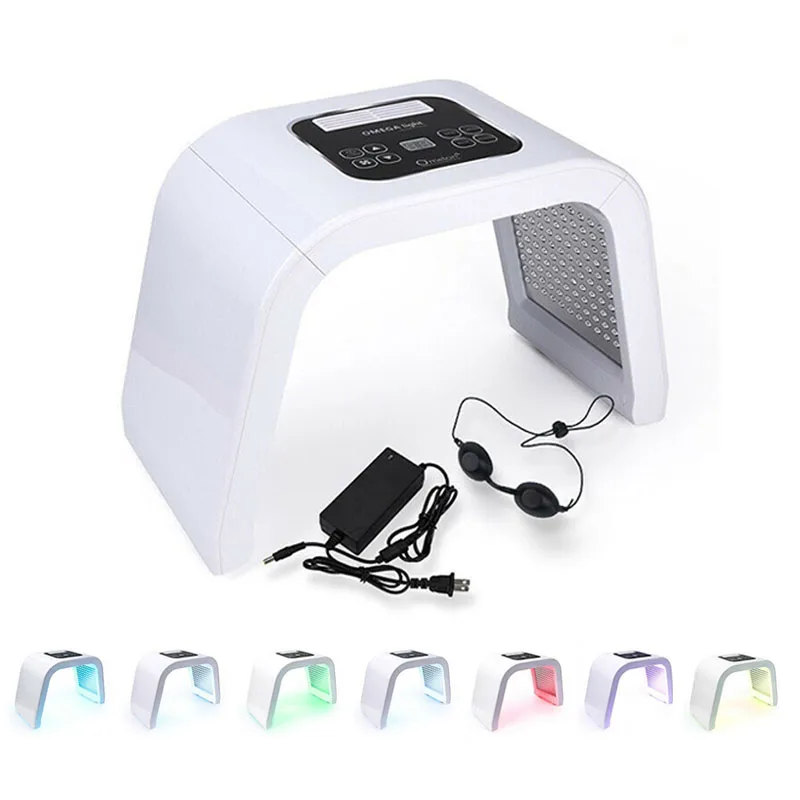 7 цветов PDF светодиодный светильник маска для лица терапия Анти-отбеливание акне