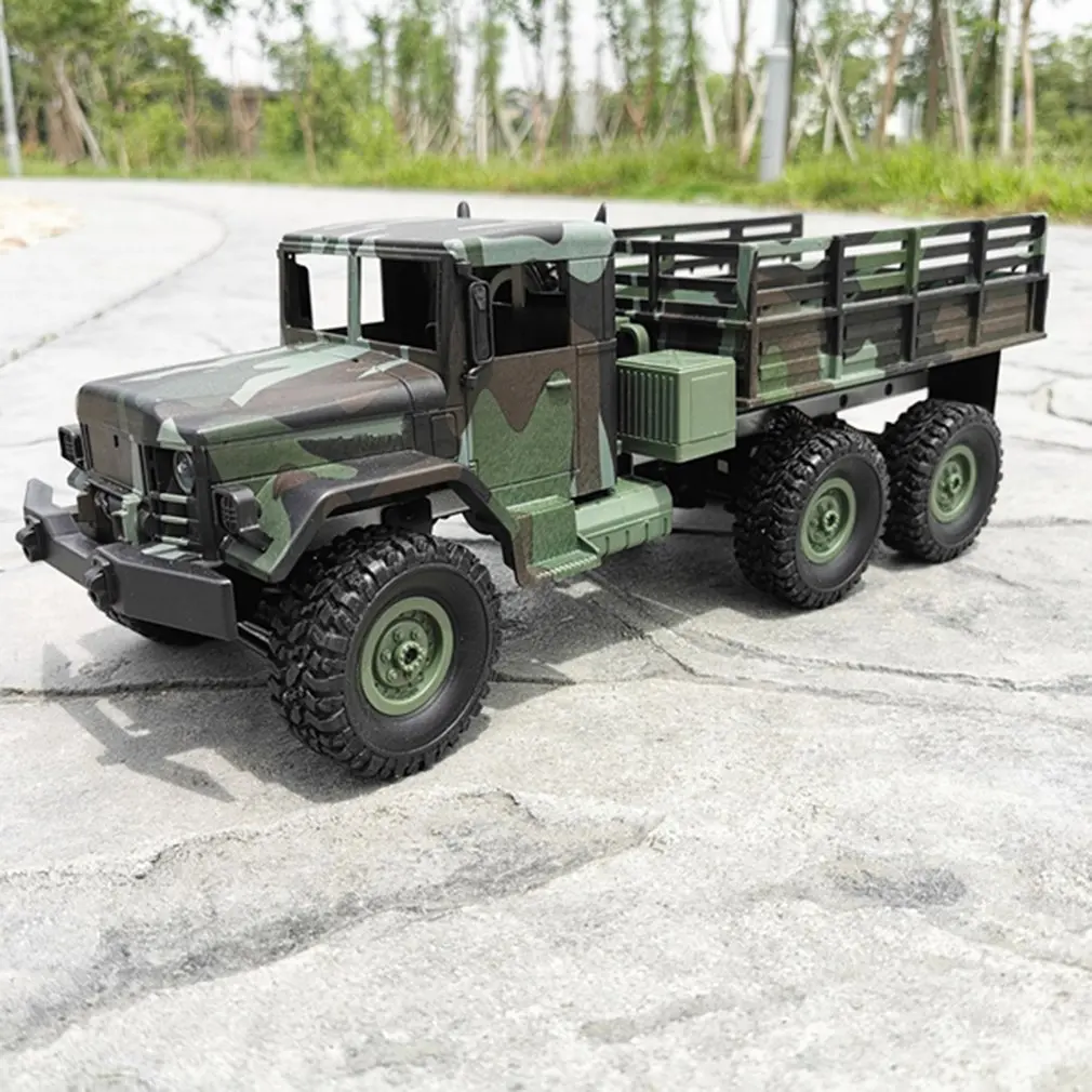 

Original MN-77 1/16 2.4G 4WD 10km/h Remote Control Rc Car & LED Light Camouflage Military Off-Road Car RTR Toy For Boys Gifts