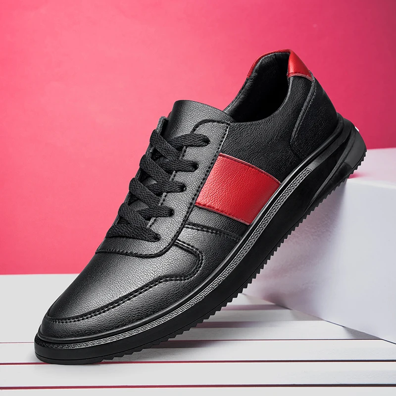 

New Sneakers Men Leather Casual Shoes Men White Mens Shoes 2020 Fashion Tenis Masculino Zapatos Hombre 2021 New