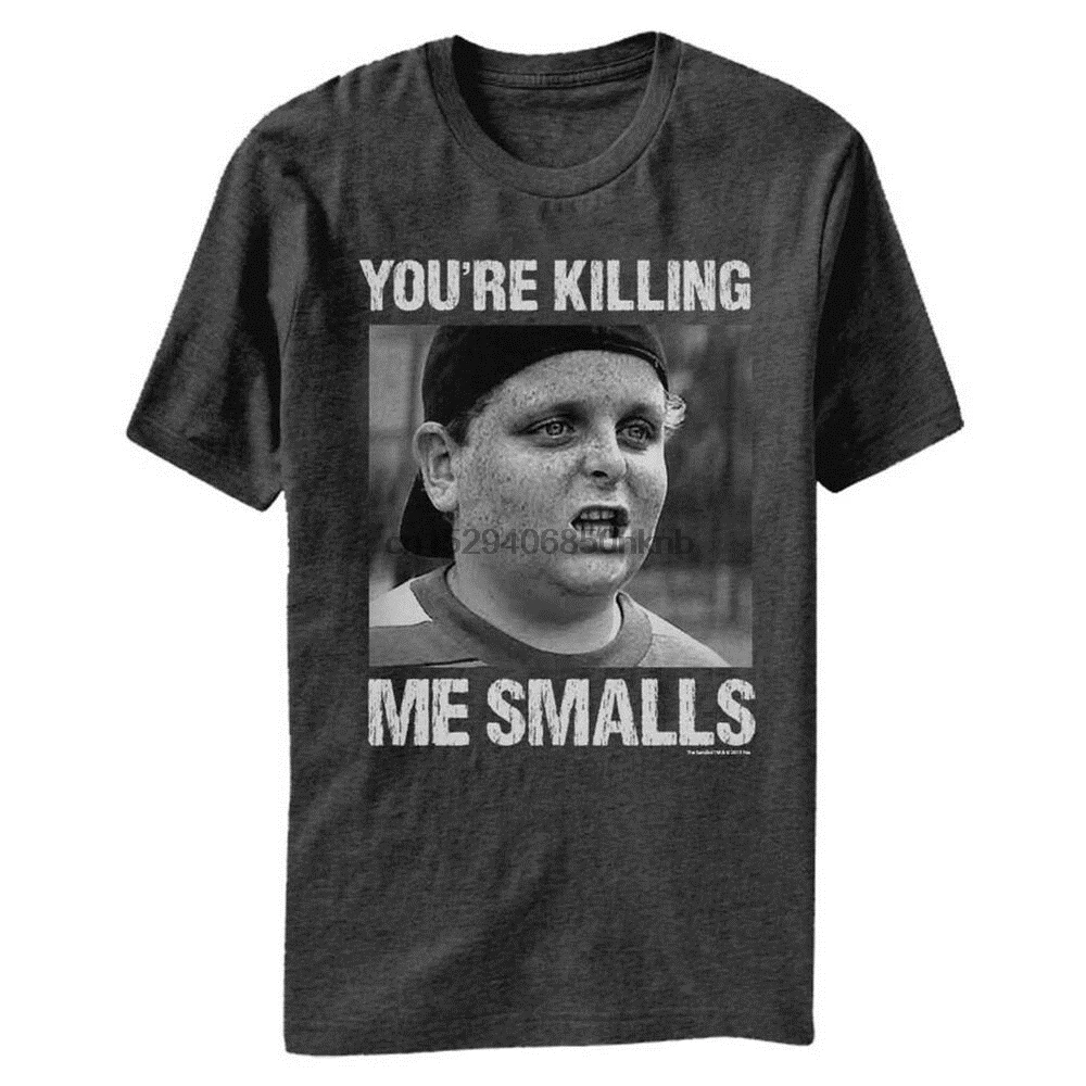 Серая футболка The Sandlot Killing Me Smalls с принтом верескового угля|Мужские футболки| |