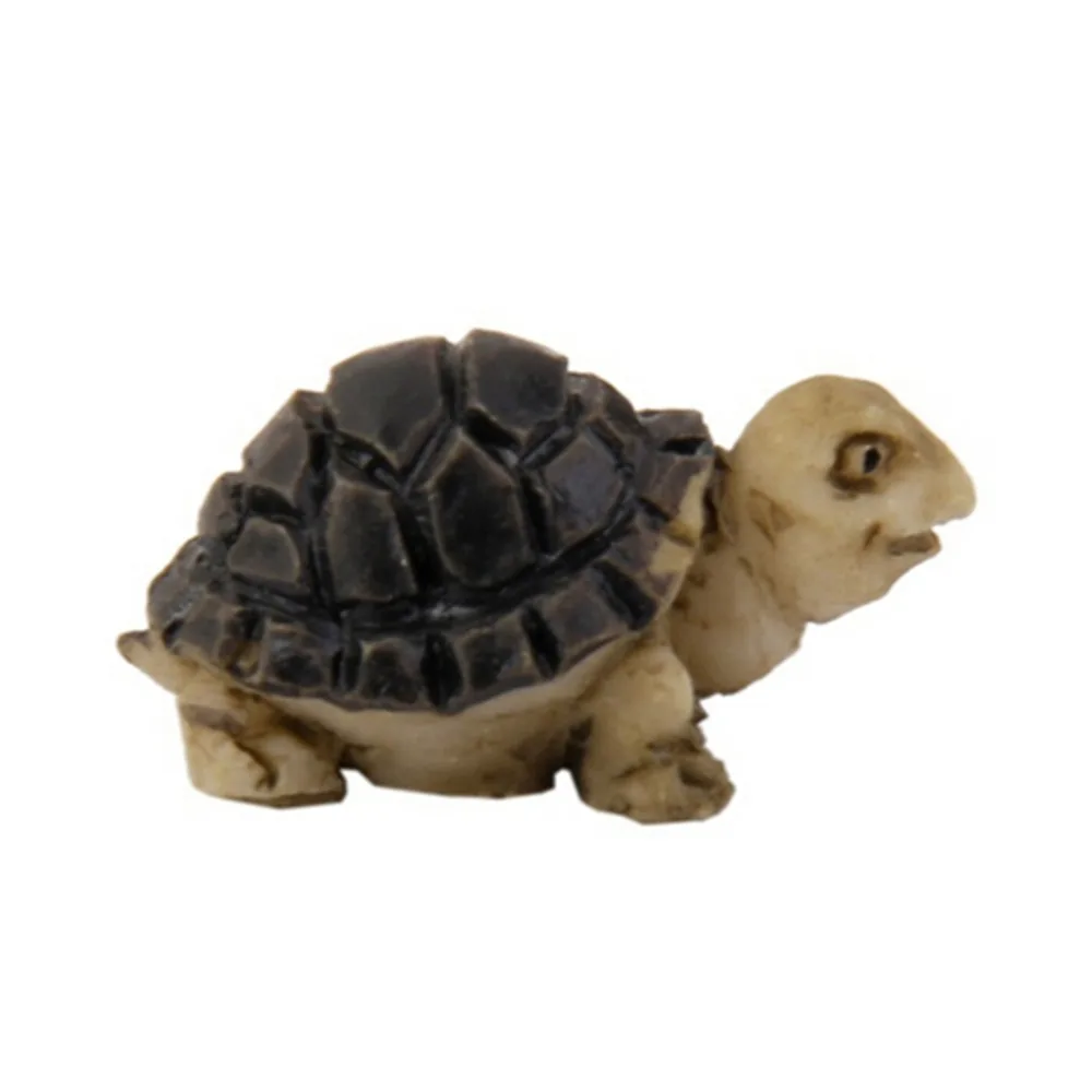 

2PCS Fairy Garden Miniatures Mini Tortoise Model Doll House Terrarium Home Desktop Succulents Micro Landscape Decoration diy