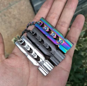 Алюминиевый высокочастотный свисток для выживания в экстренных ситуациях, брелок для кемпинга, пешего туризма, аксессуары для спорта на открытом воздухе, инструменты, 150 дБ, лидер продаж