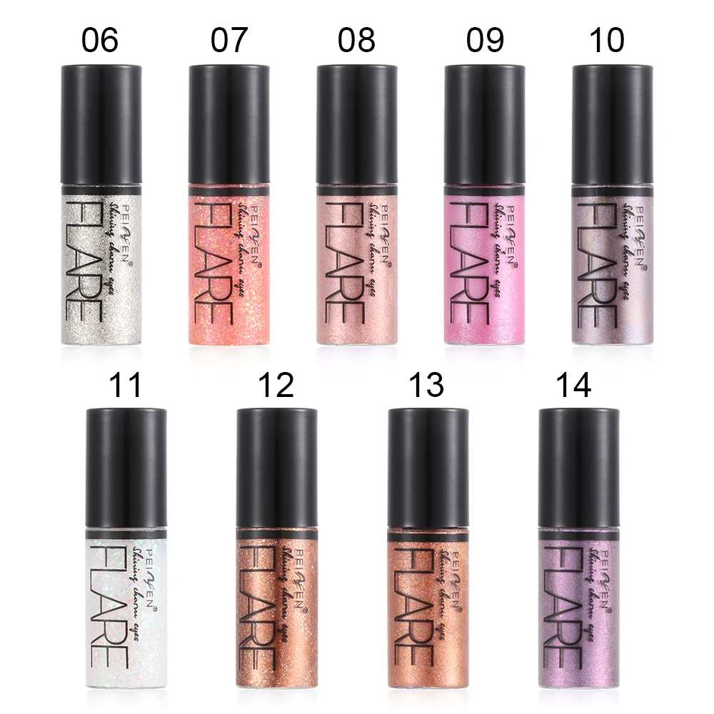 Fashion Shiny Waterproof Eyeshadow Metallic Glow Eye Liner Pen Glitter Long Lasting Liquid Eyeliner Women Beauty Makeup Tool | Красота и