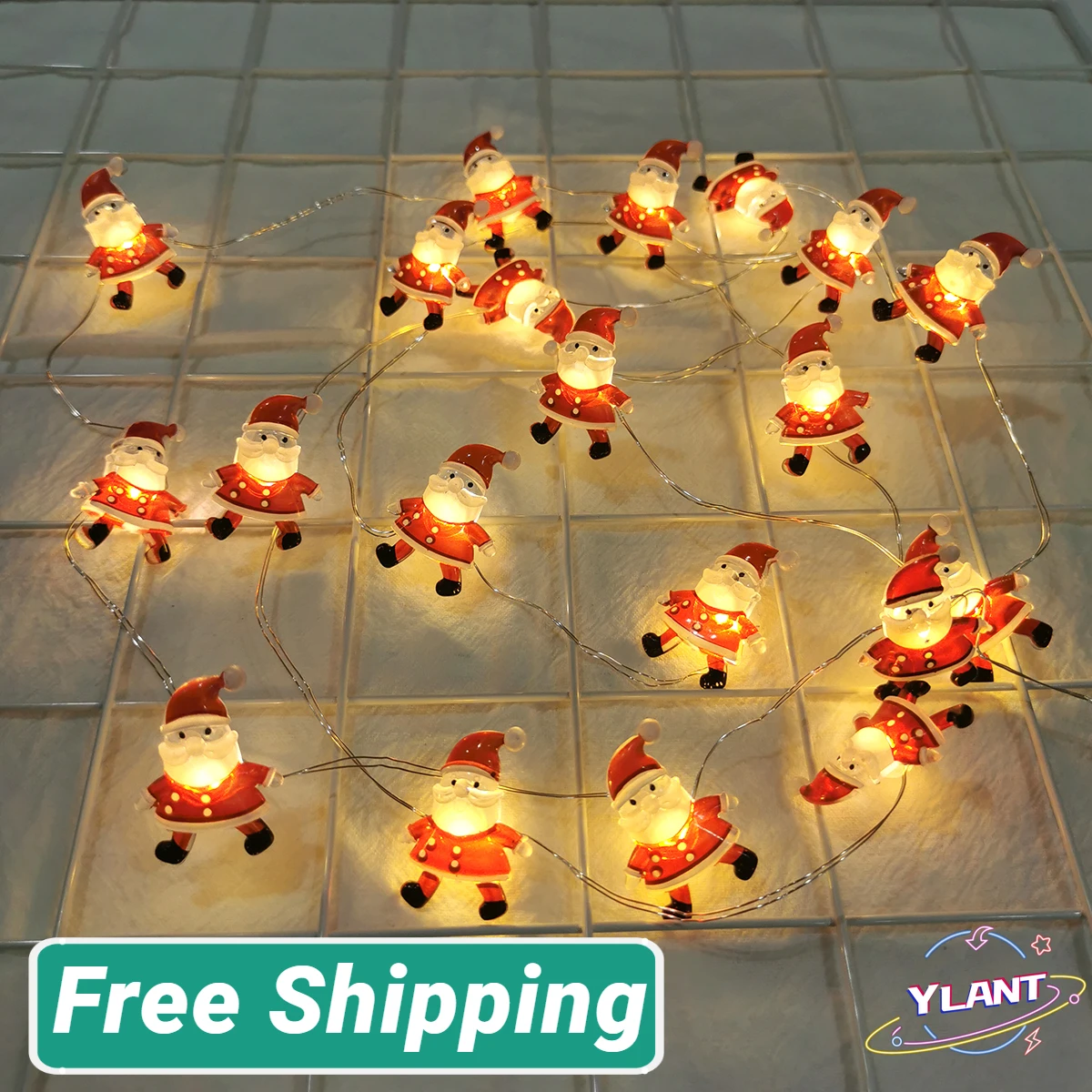 

Гирлянда со снеговиком, Санта-Клаусом, 2022