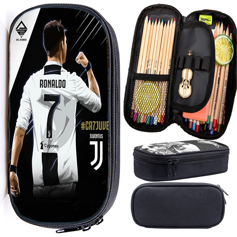 4 Новинка, высококачественный пенал с Криштиано Роналдо CR7, Детские Канцелярские Принадлежности для мальчиков, практичная сумка, модная сумка-карандаш для детей - Цвет: 4