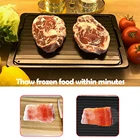 2 шт.компл. поднос для быстрого размораживания замороженных продуктов доска для размораживания мяса рыбы быстрое размораживание фруктов доска кухонное приспособление