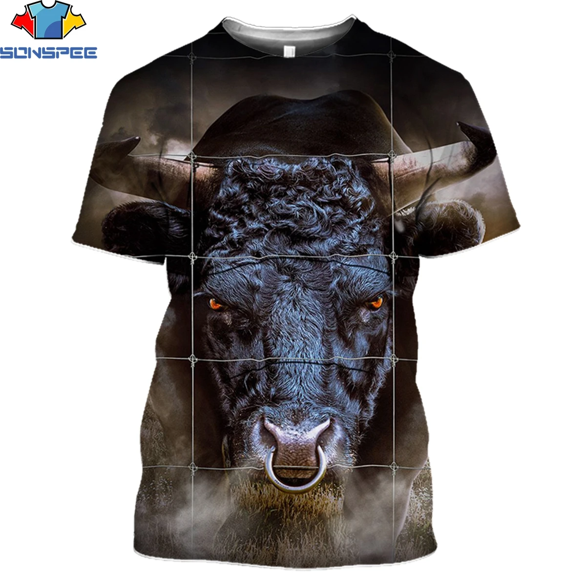 

SONSPEE Spain Show Spanish Bullfight Bull Print T-shirt 3D Summer Men Women T Shirt Fashion Animal Man Clothing Kids Shirt