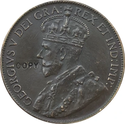 one cent coin copy