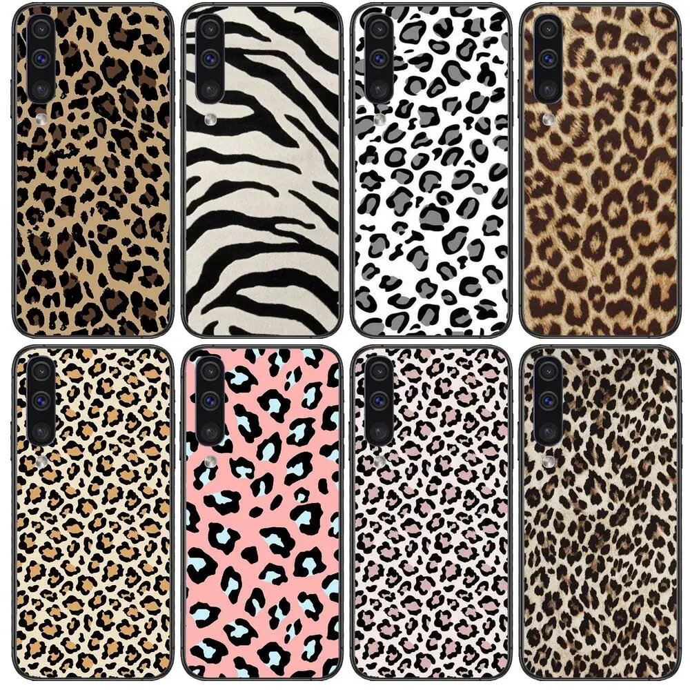 

Luxury Sexy Leopard Print Phone cover hull For SamSung Galaxy S8 S9 S10E S20 S21 S5 S30 Plus S20 fe 5G Lite Ultra black soft cas