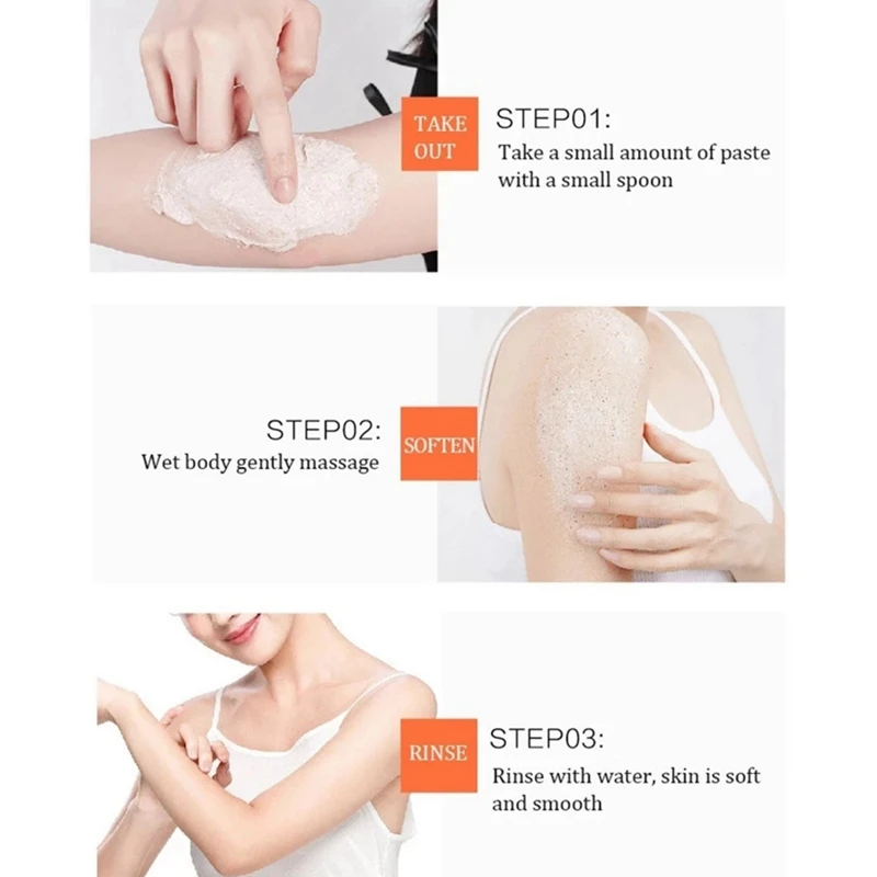 Shea Butter Body Scrub Moisturizing Exfoliating Remove Dead Skin Softens Exfoliator Crea : | Красота и здоровье