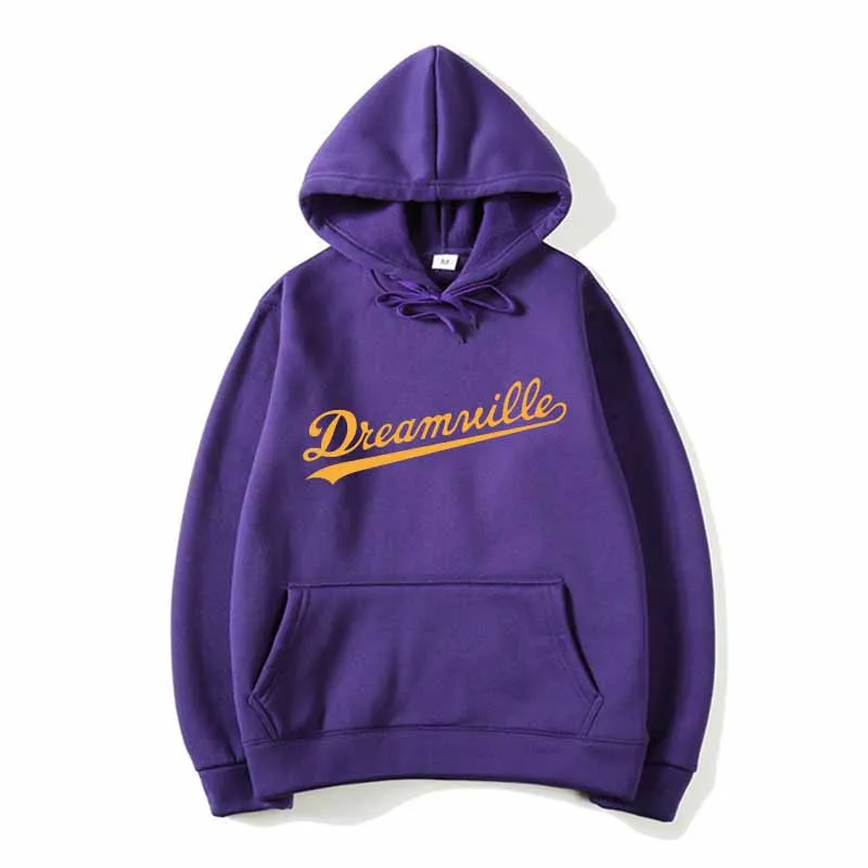 Новинка; худи Для мужчин хип-хоп DREAMVILLE Коул Логотип с капюшоном Swag письмо флисовые J худи с принтом Cole зимние толстовки с капюшоном Для мужчин пуловер - Цвет: purple