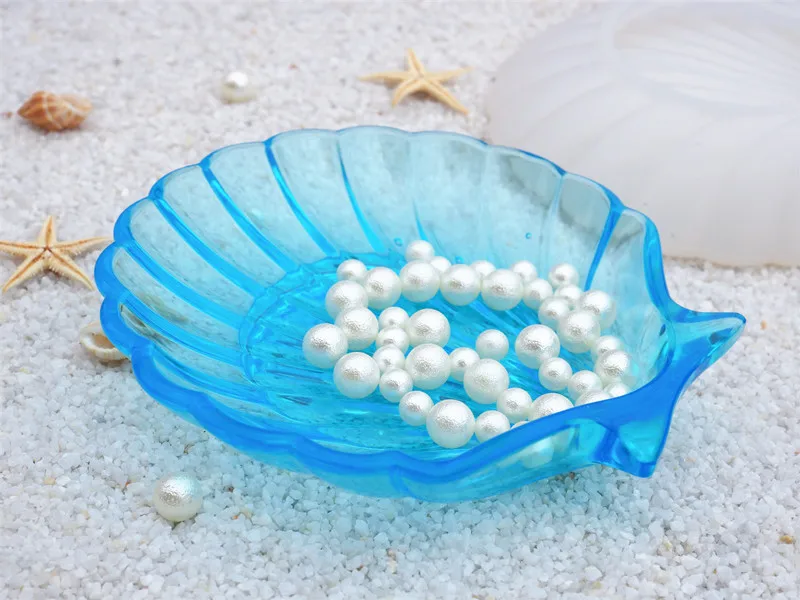 Смола DIY Кристалл эпоксидная смола зеркало Ocean Wind Shell блюдо силиконовая форма