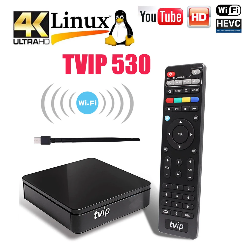 Оригинальная ТВ приставка Tvip 530 Linux и Android OTT V.530 S Box USB WIFI Smart Tvip530 605 410
