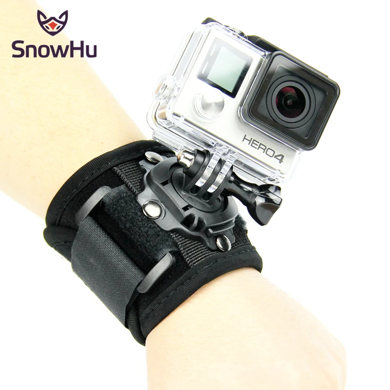 Ремешок и винт SnowHu для Gopro с поворотом на 360 градусов GO PRO Hero 9 8 7 6 5 4 3 2 экшн камеры