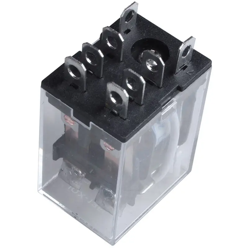 JQX-13F LY2 переменного тока 24V Катушка 8-Pin DPDT красный светодиодный электромагнитное