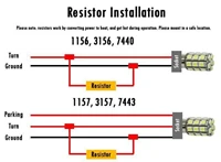 load resistor 50w 6ohm fix led bulb hyper flash turn signal blinker indicators