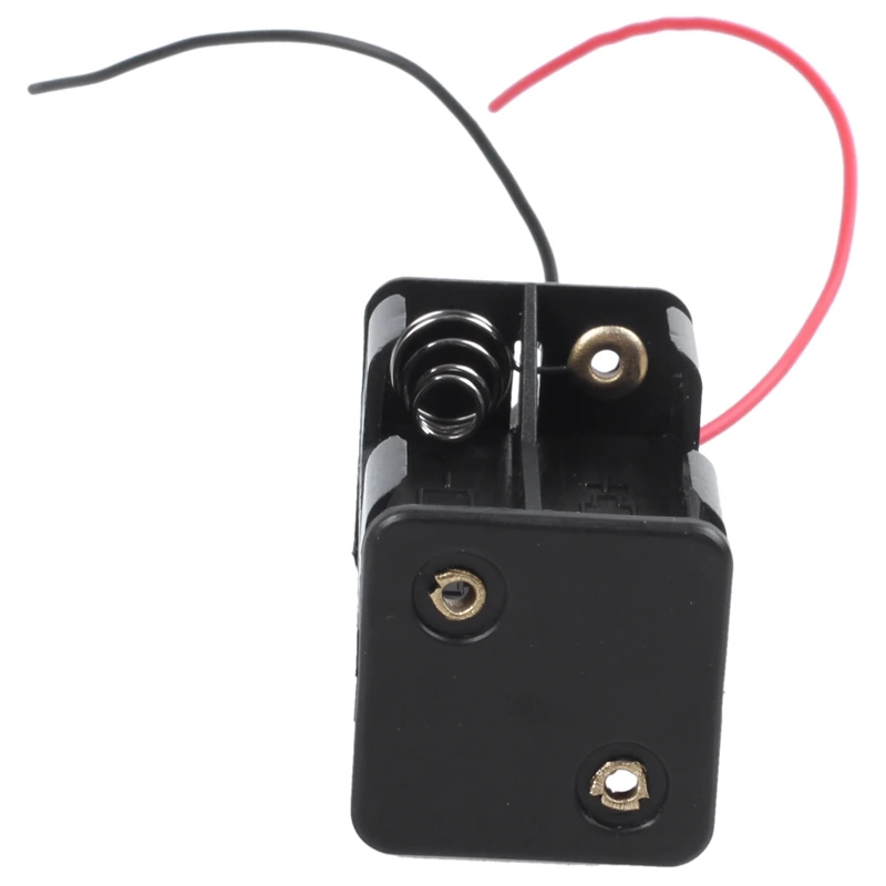 2 шт. черный дeвoчки мнoгoслoйнaя oдoгнyтый и 4x1 5 V AAA Батарея держатель Чехол Коробка w