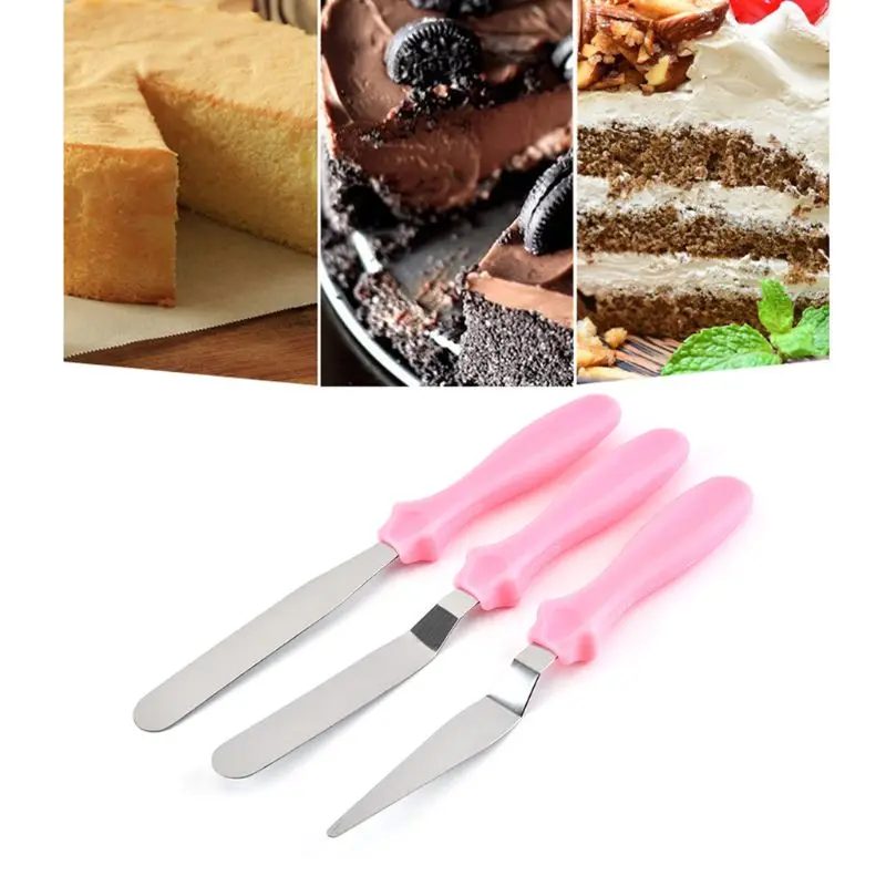 

3 Pcs Rotating Butter Spatula Mixer Rotation Scraper Food Processing Tool