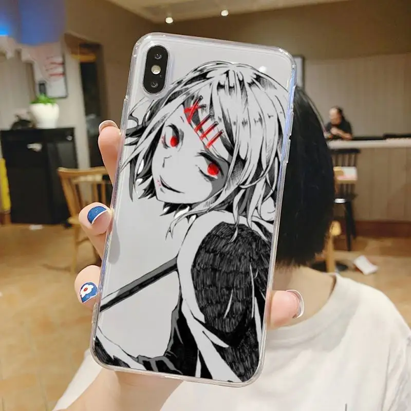 

JUUZOU SUZUYA Tokyo Ghouls anime Phone Case Transparent soft For iphone 5 5s 5c se 6 6s 7 8 11 12 plus mini x xs xr pro max