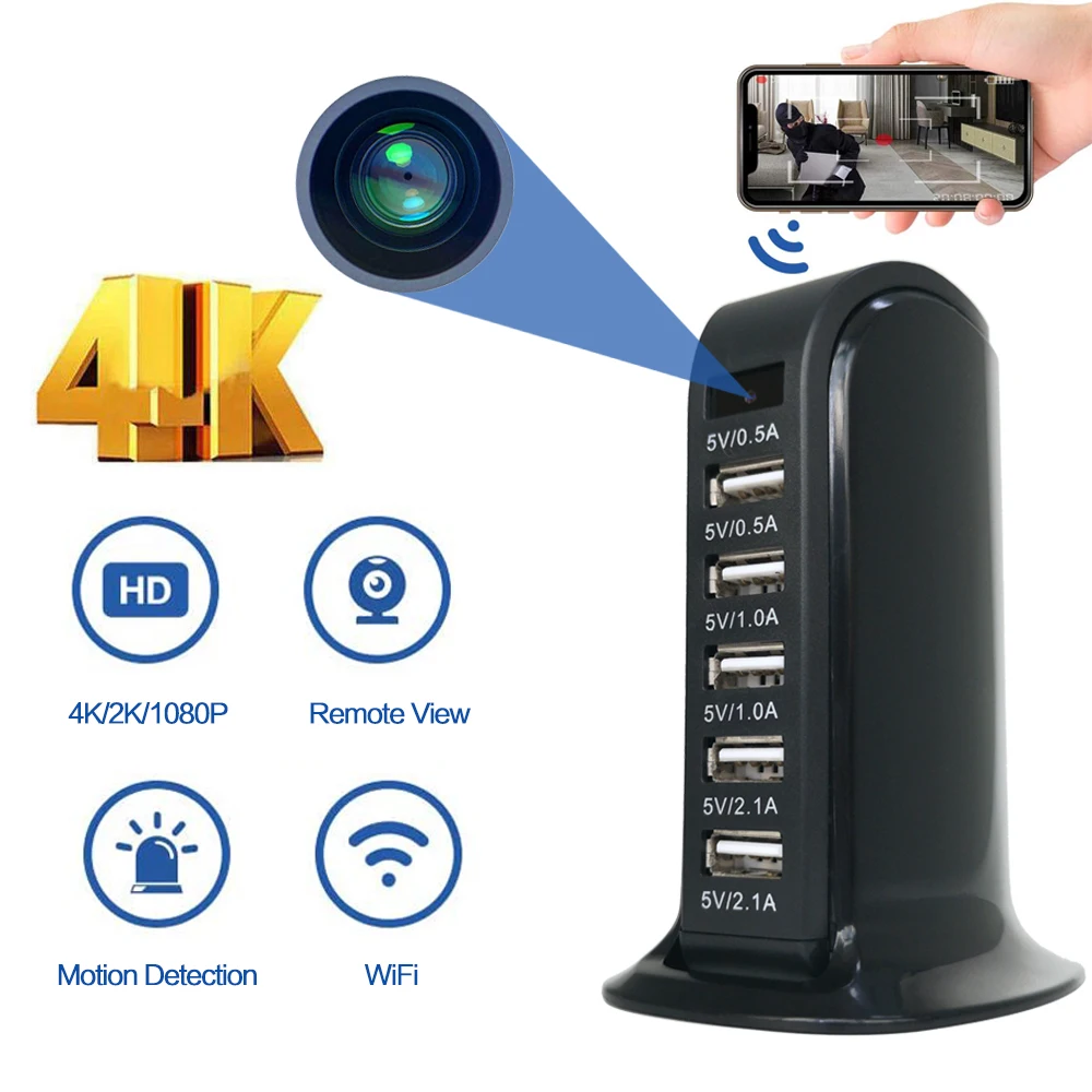 

2020 New Design Action Camera 4K 1080P Mini Camera Cam USB Wall Charger Wireless Security Camera Home Security Camera Camcorder