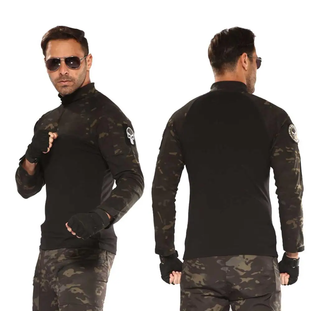 Камуфляжная рубашка с длинным рукавом хлопок + 5% спандекс цвет в ассортименте |