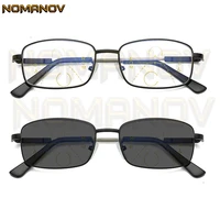 elastic memory temple black frame photochromic grey lenses progressive multifocus reading glasses add 75 100 125 150 175 to 400