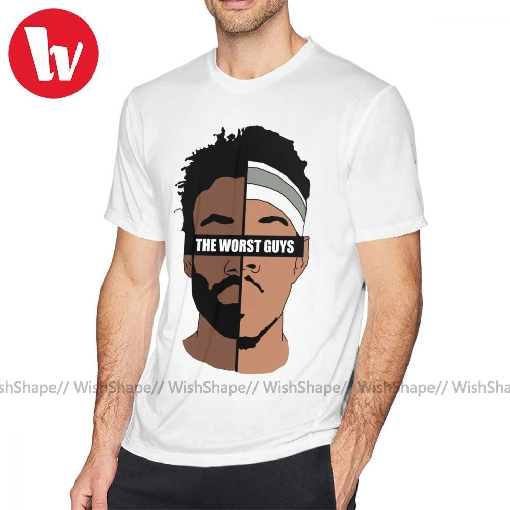 Рэппер футболка худшие ребята 5x уличная Футболка мужская 100% хлопок Графический