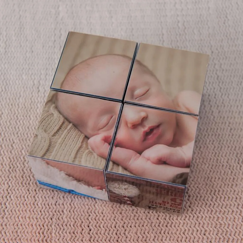 Деревянные кубики пазлы на заказ для детского праздника Персонализированные