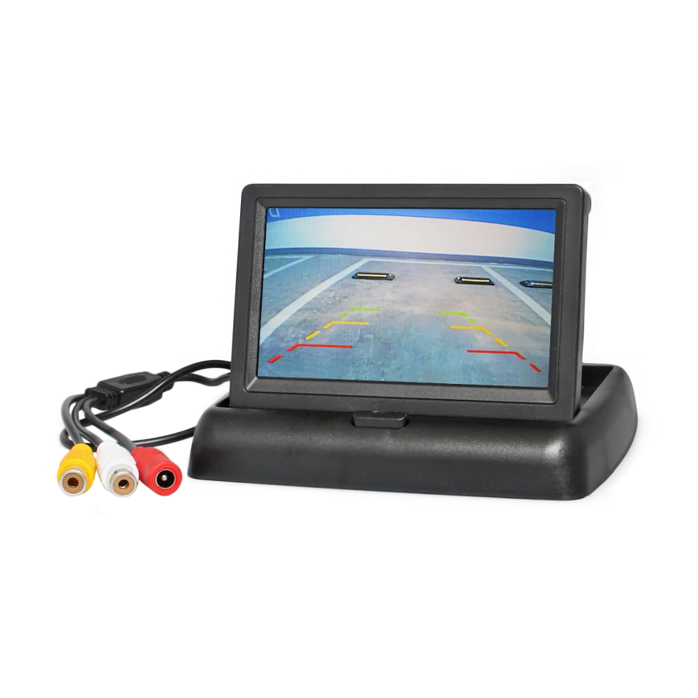 4 3 дюймовый TFT жк монитор заднего вида DIYSECUR автомобильный HD камера система помощи